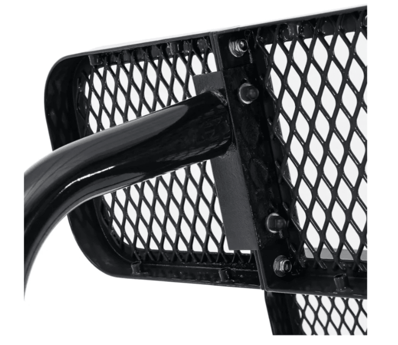 Global Industrial 8' Rectangular Picnic Table, Perforated Metal, Black (GLB - 694555BK) - SchoolOutlet