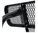 Global Industrial 8' Rectangular Picnic Table, Perforated Metal, Black (GLB - 694555BK) - SchoolOutlet