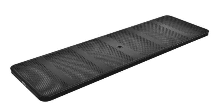 Global Industrial 8' Rectangular Picnic Table, Perforated Metal, Black (GLB - 694555BK) - SchoolOutlet