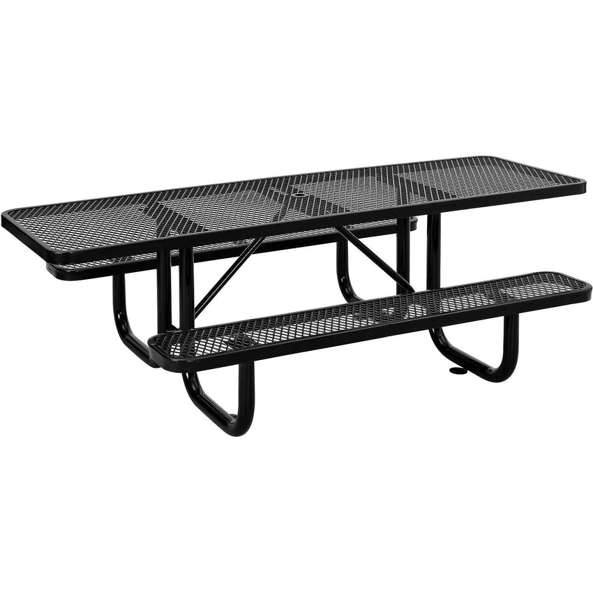 Global Industrial 8' Picnic Table, ADA Compliant, Expanded Metal (GLB - 695289) - SchoolOutlet