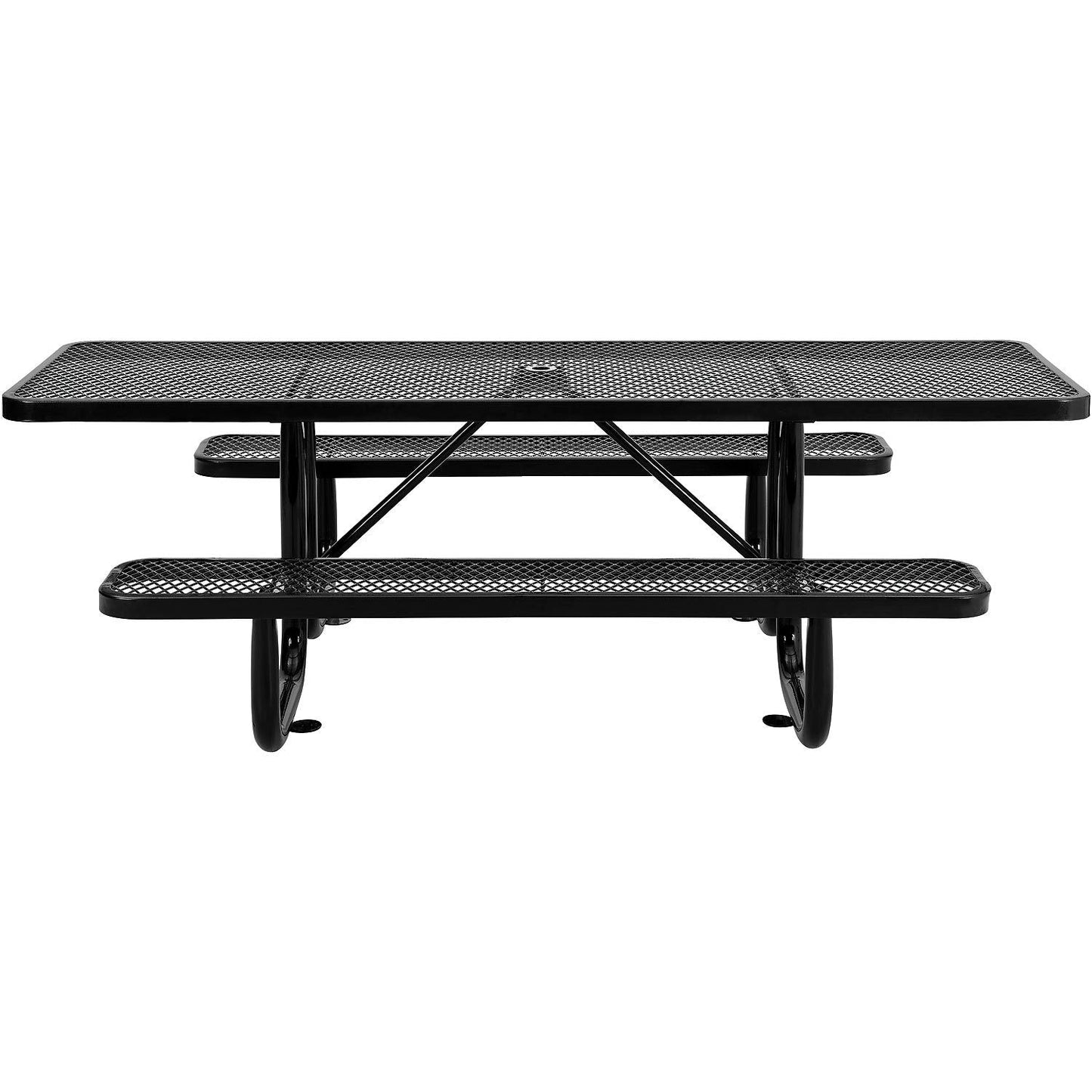 Global Industrial 8' Picnic Table, ADA Compliant, Expanded Metal (GLB - 695289) - SchoolOutlet