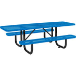 Global Industrial 8' Picnic Table, ADA Compliant, Expanded Metal (GLB - 695289) - SchoolOutlet