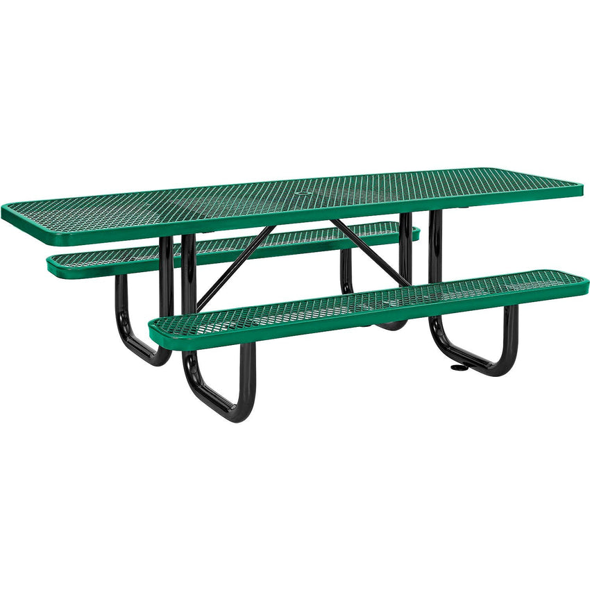 Global Industrial 8' Picnic Table, ADA Compliant, Expanded Metal (GLB - 695289) - SchoolOutlet