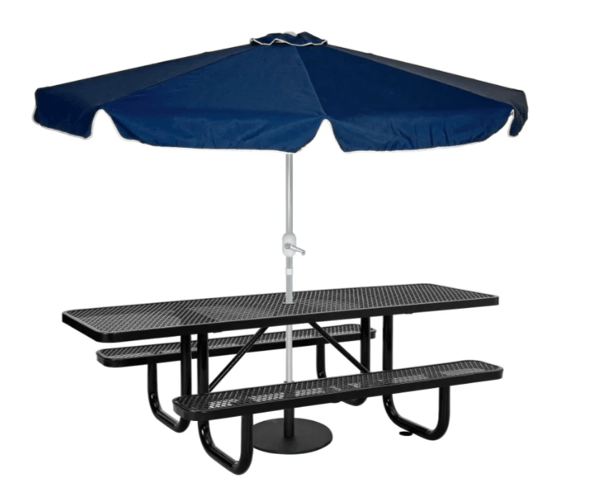 Global Industrial 8' Picnic Table, ADA Compliant, Expanded Metal (GLB - 695289) - SchoolOutlet
