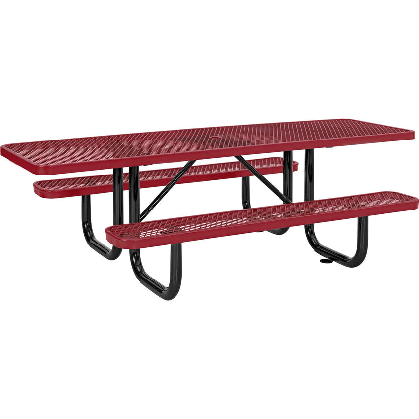 Global Industrial 8' Picnic Table, ADA Compliant, Expanded Metal (GLB - 695289) - SchoolOutlet