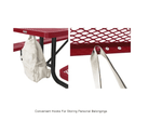 Global Industrial 4' Rectangular Picnic Table Expanded Metal (GLB - 695485) - SchoolOutlet