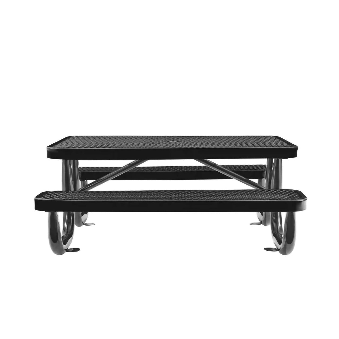 Global Industrial 4' Rectangular Kids Picnic Table, Expanded Metal (GLB - 695485K) - SchoolOutlet