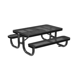 Global Industrial 4' Rectangular Kids Picnic Table, Expanded Metal (GLB-695485K)
