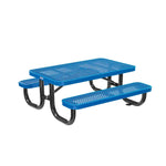 Global Industrial 4' Rectangular Kids Picnic Table, Expanded Metal (GLB - 695485K) - SchoolOutlet