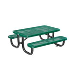 Global Industrial 4' Rectangular Kids Picnic Table, Expanded Metal (GLB - 695485K) - SchoolOutlet