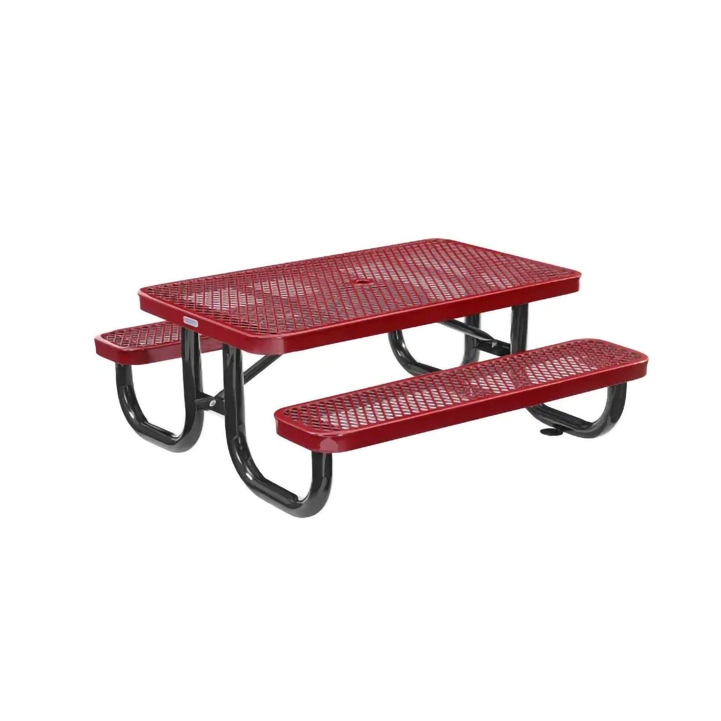Global Industrial 4' Rectangular Kids Picnic Table, Expanded Metal (GLB - 695485K) - SchoolOutlet