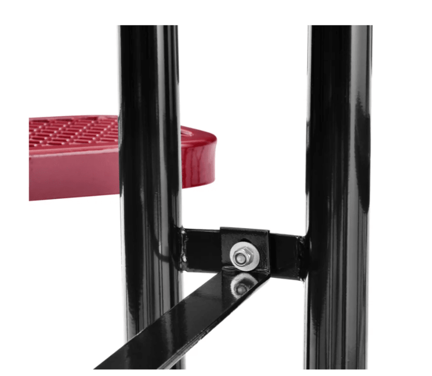 Global Industrial 36" Square Picnic Table Expanded Metal Red (GLB - 695501RD) - SchoolOutlet