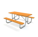 Global Industrial 6' Rectangular Picnic Table, Recycled Plastic (GLB - 6955XX) - SchoolOutlet