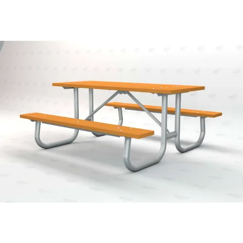 Global Industrial 6' Rectangular Picnic Table, Recycled Plastic (GLB - 6955XX) - SchoolOutlet