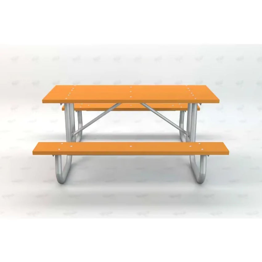 Global Industrial 6' Rectangular Picnic Table, Recycled Plastic (GLB - 6955XX) - SchoolOutlet