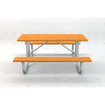 Global Industrial 6' Rectangular Picnic Table, Recycled Plastic (GLB - 6955XX) - SchoolOutlet