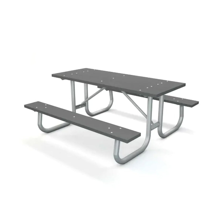 Global Industrial 6' Rectangular Picnic Table, Recycled Plastic (GLB - 6955XX) - SchoolOutlet