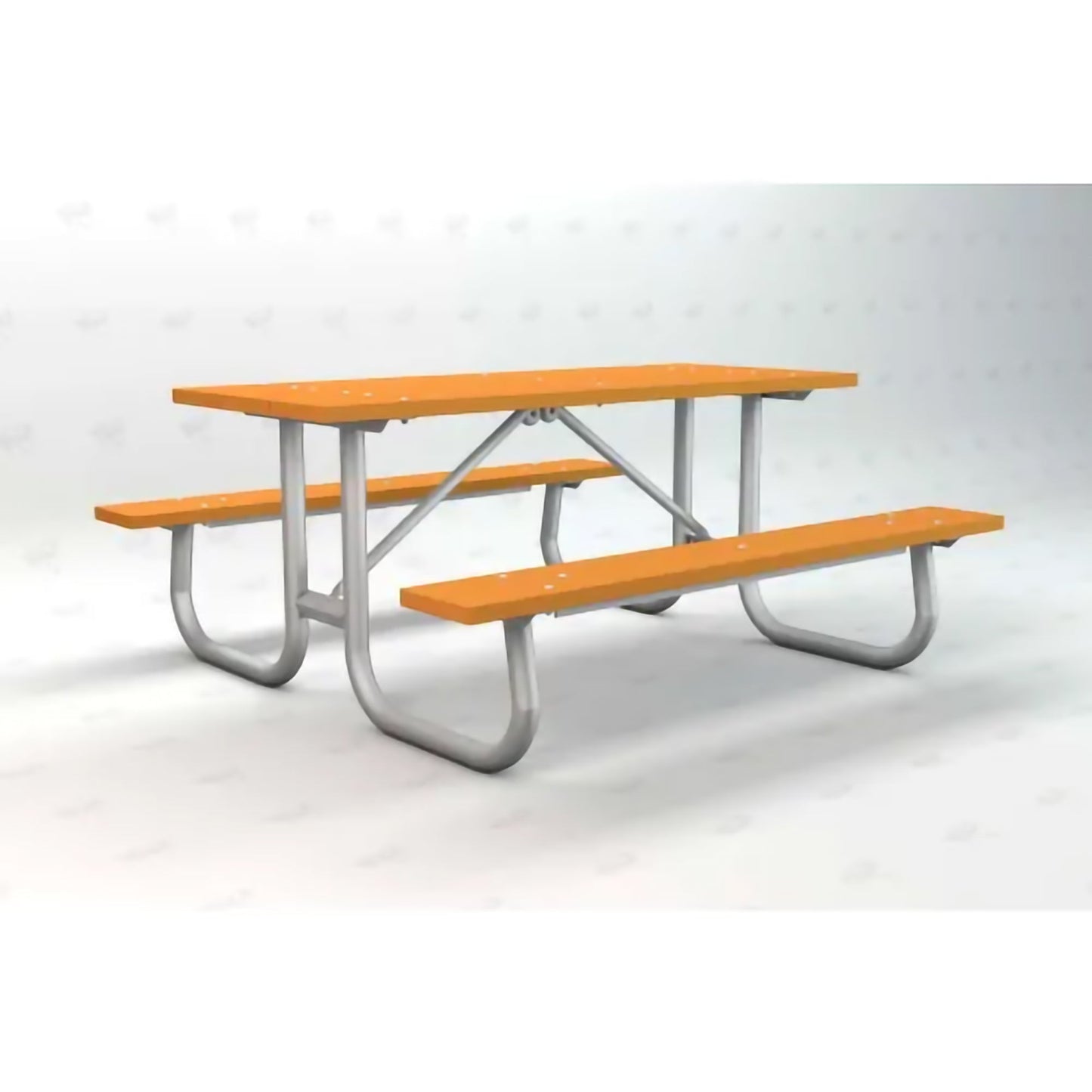 Global Industrial 6' Rectangular Picnic Table, Recycled Plastic (GLB - 6955XX) - SchoolOutlet
