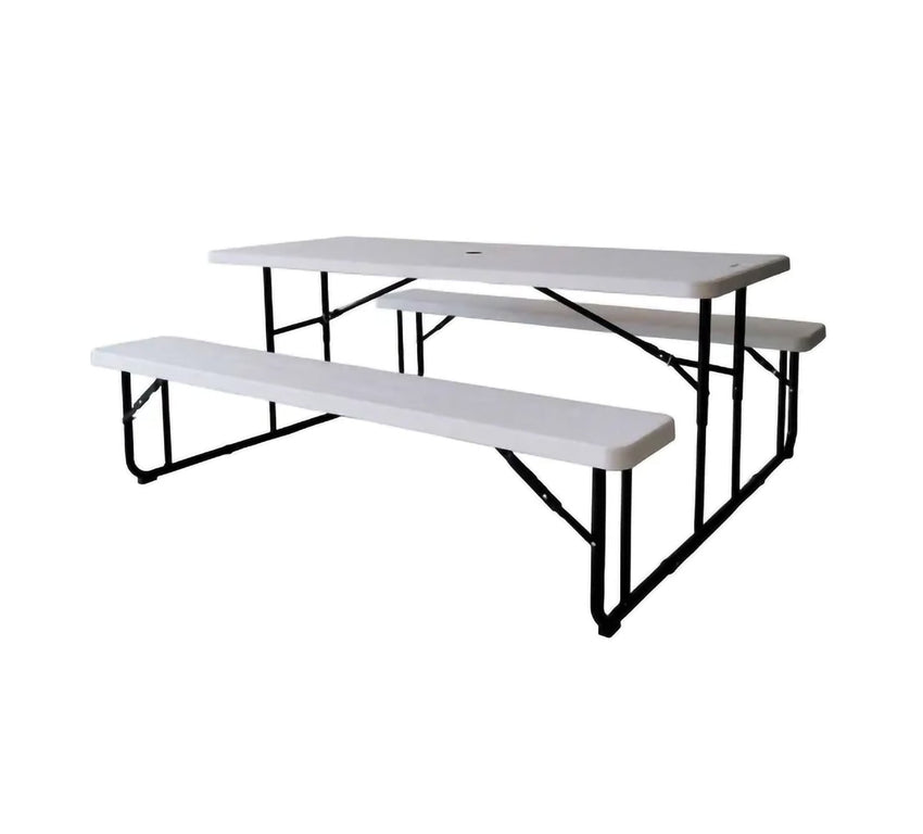 Global Industrial 6' Folding Plastic Picnic Table (GLB - 695769) - SchoolOutlet