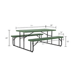 Global Industrial 6' Folding Plastic Picnic Table (GLB - 695769) - SchoolOutlet