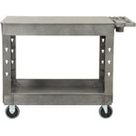 Global Industrial Flat Top Utility Cart w/2 Shelves, 44