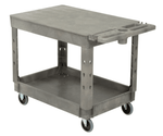Global Industrial Flat Top Utility Cart w/2 Shelves, 44