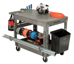 Global Industrial Flat Top Utility Cart w/2 Shelves, 44
