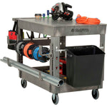 Global Industrial Flat Top Utility Cart w/2 Shelves, 44