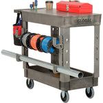 Global Industrial Flat Top Utility Cart w/2 Shelves, 38
