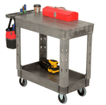 Global Industrial Flat Top Utility Cart w/2 Shelves, 38