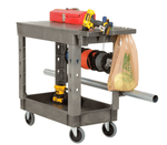 Global Industrial Flat Top Utility Cart w/2 Shelves, 38