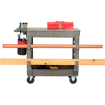Global Industrial Flat Top Utility Cart w/2 Shelves, 38