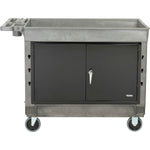 Global Industrial Utility Cart w/2 Tray Shelves & 5