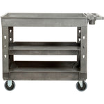 Global Industrial Tray Top Utility Cart w/3 Shelves, 44