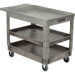 Global Industrial Tray Top Utility Cart w/3 Shelves, 44