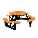 Global Industrial 6' Hexagon Picnic Table, Recycled Plastic (GLB - B2640XX) - SchoolOutlet