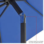 Global Industrial Outdoor Market Umbrella with Tilt Mechanism 102
