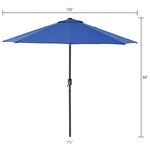 Global Industrial Outdoor Market Umbrella with Tilt Mechanism 102