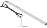 Global Industrial Aluminum Power Strip - 10 Outlets & 15A/120V, 15' Cord, Silver, 48