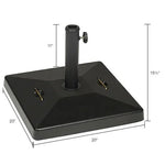Global Industrial Concrete Umbrella Base Square 20