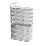Gratnells Callero Custom Tall Pick - Store Adder Unit 9 Tilting Deep and 12 Deep Trays (GRA - CADD010744) - SchoolOutlet