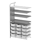 Gratnells Callero Custom Tall Display - Store Adder Unit 3 Flat Shelves and 12 Deep Trays (GRA - CADD070644) - SchoolOutlet