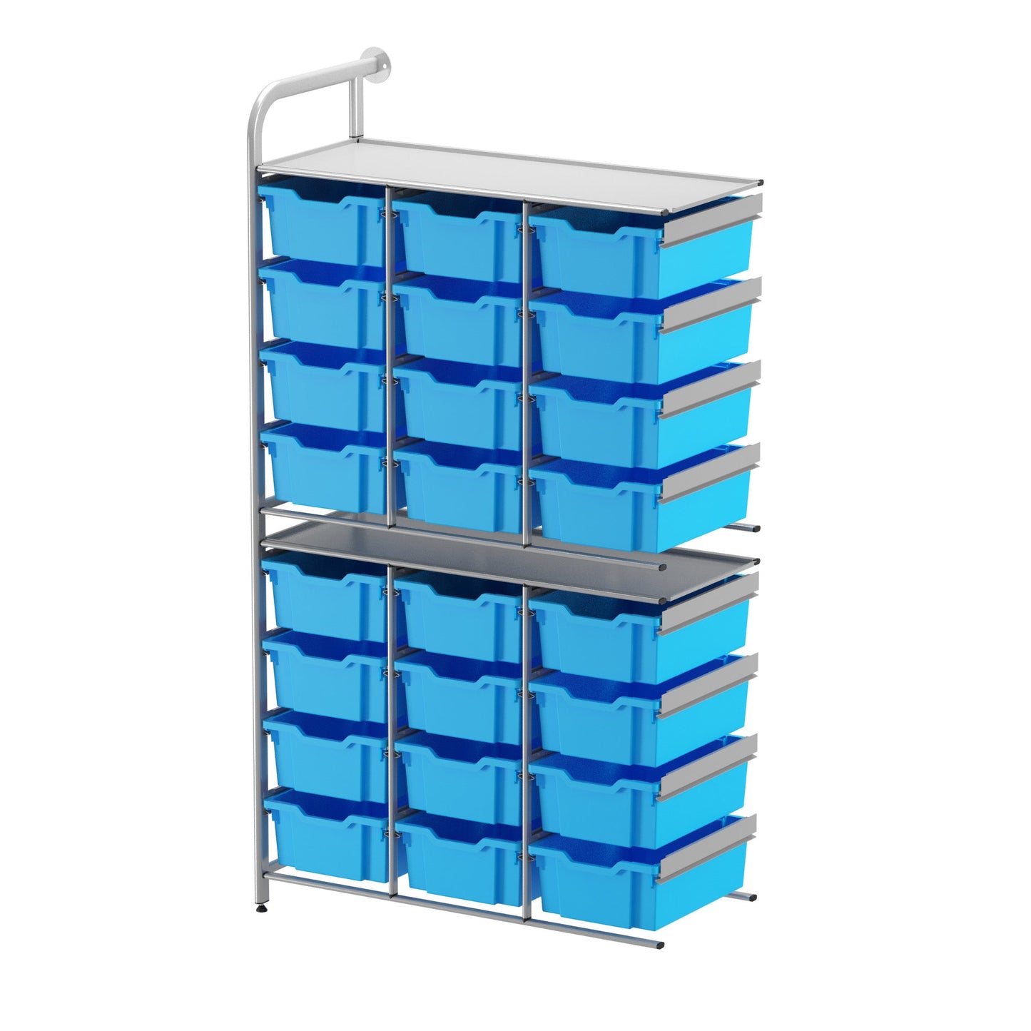 Gratnells Callero Custom Tall High - Store Adder Unit 24 Deep Trays (GRA - CADD070744) - SchoolOutlet