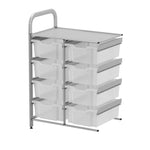 Gratnells Callero Custom Low Level 8 Deep Tray Adder Unit in Silver (GRA - CADD1344) - SchoolOutlet