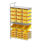 Gratnells Callero Custom Tall Maker - Store Adder Unit 12 Shallow, 3 Deep Tilting and 12 Deep Trays (GRA - CADD340744) - SchoolOutlet
