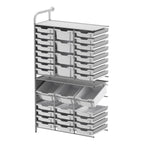 Gratnells Callero Custom Tall Maker - Tall Adder Unit 28 Shallow, 3 Deep Tilting and 4 Deep Trays (GRA - CADD342144) - SchoolOutlet