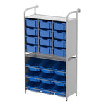 Gratnells Callero Custom Tall Pick - Store Starter Unit 9 Tilting Deep and 12 Deep Trays (GRA - CSTA010744) - SchoolOutlet