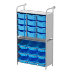 Gratnells Callero Custom Tall Pick - Store Starter Unit 9 Tilting Deep and 12 Deep Trays (GRA - CSTA010744) - SchoolOutlet
