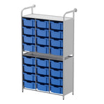 Gratnells Callero Custom Tall High - Store Starter Unit 24 Deep Trays (GRA - CSTA070744) - SchoolOutlet
