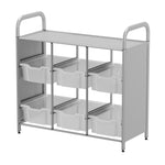 Gratnells Callero Custom Low Level 6 Deep Tray Library Starter Unit in Silver (GRA - CSTA1644) - SchoolOutlet